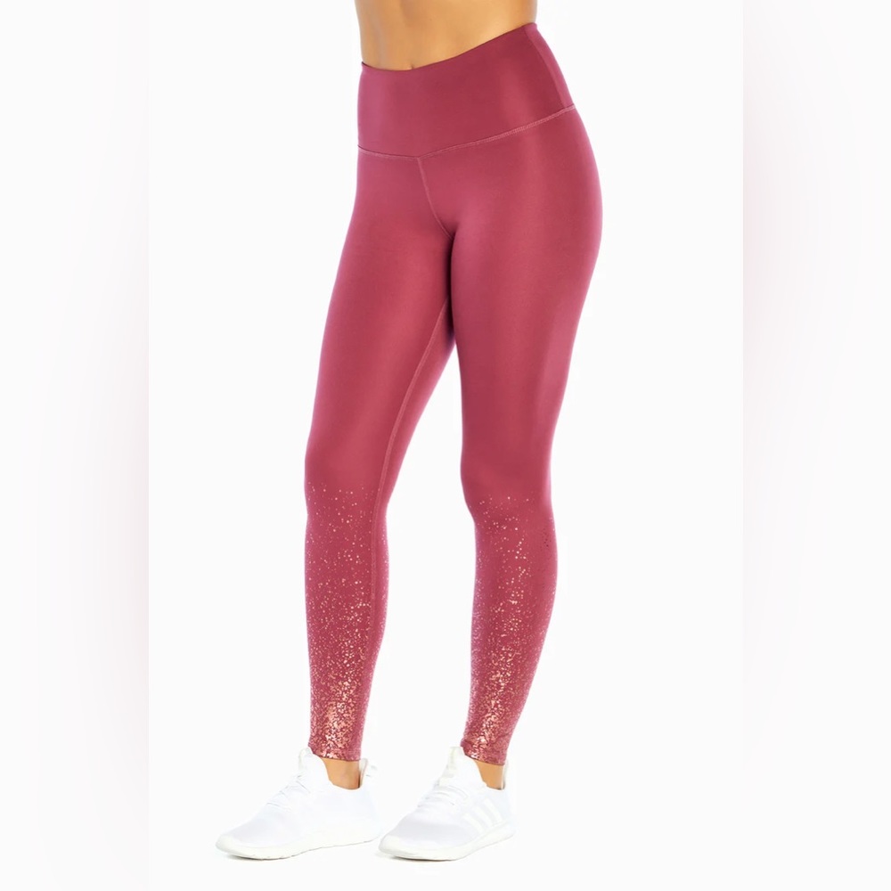 🆕 Marika Shimmer Legging size M violet Quartz/Rose Gold shimmer